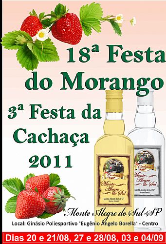 18ª Festa do morango e 3ª da cachaça